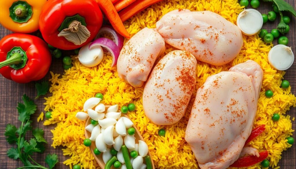 Chicken and Yellow Rice Ingredients Chicken and Yellow Rice Ingredients